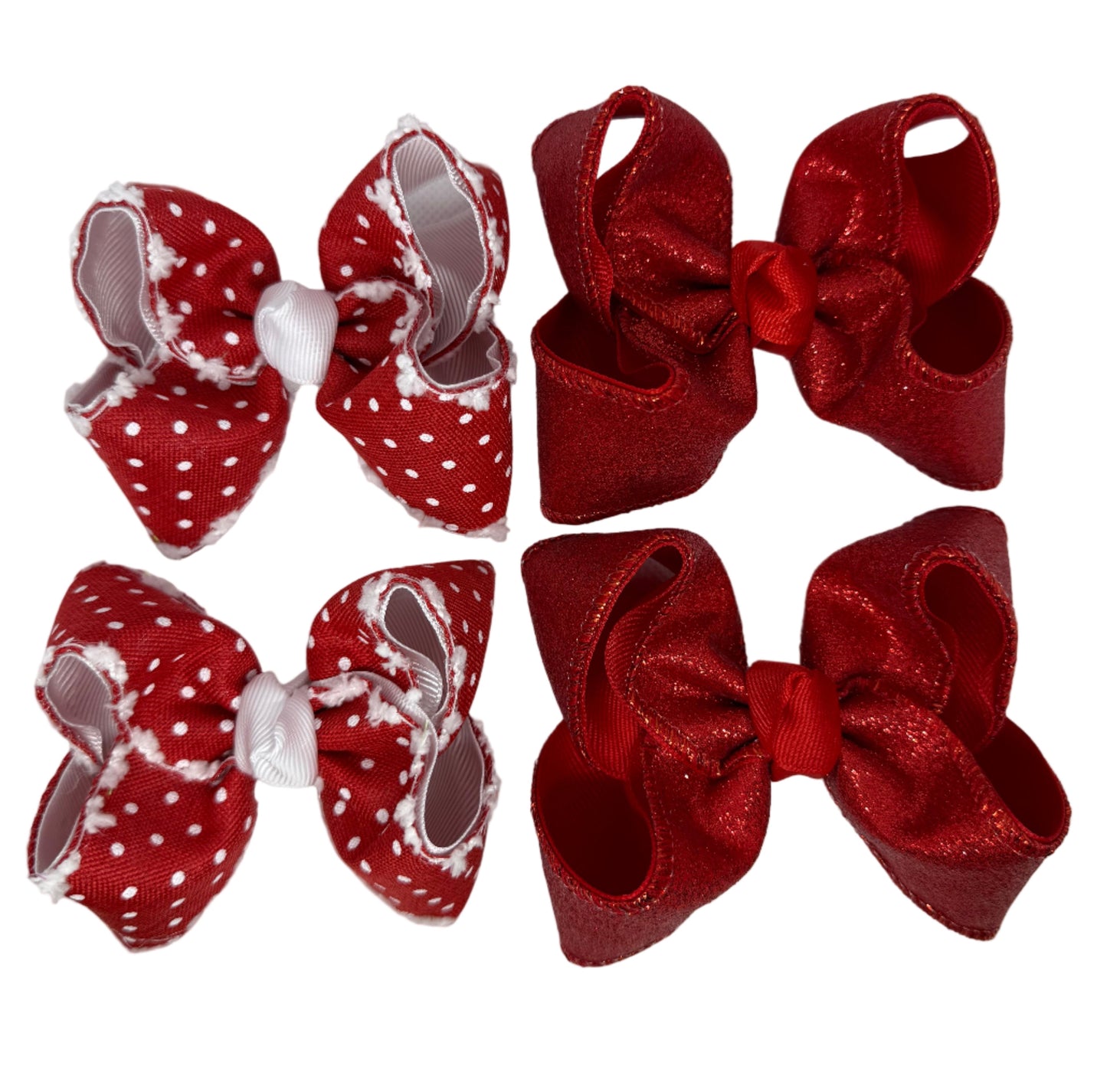 Red Glitter Mini Piggies Lynlee Blair's Bows