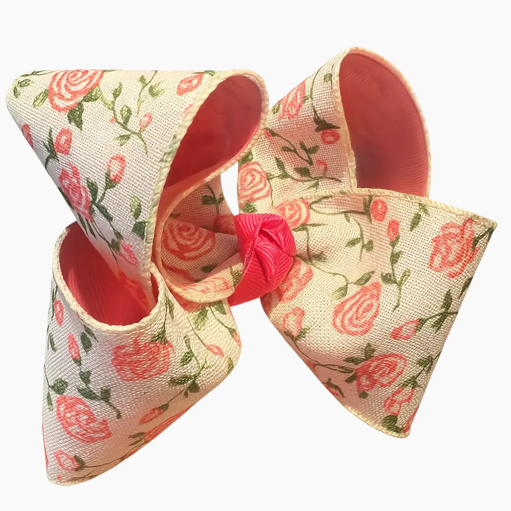 Pink Rose Bow Lynlee Blair's Bows
