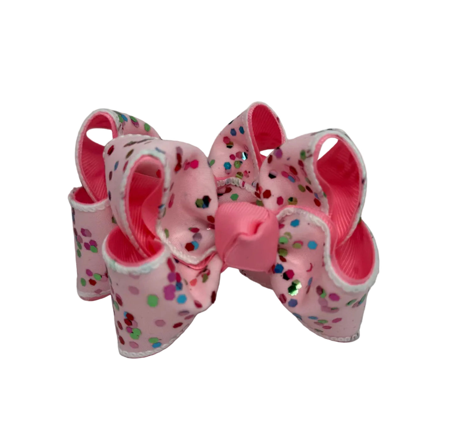 Hot Pink Chunky Glitter Piggies Lynlee Blair's Bows