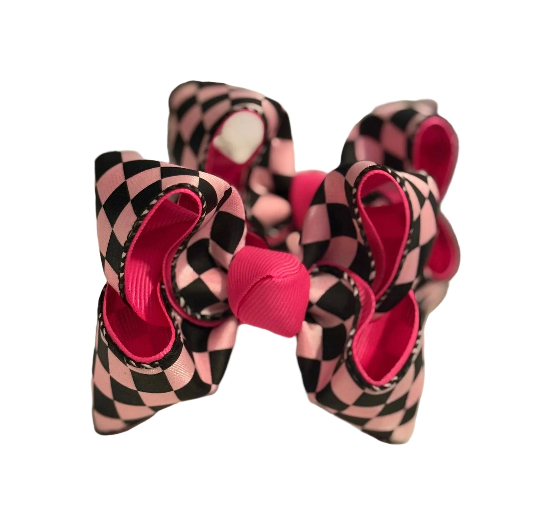 Neon Checkered Piggies Lynlee Blair's Bows