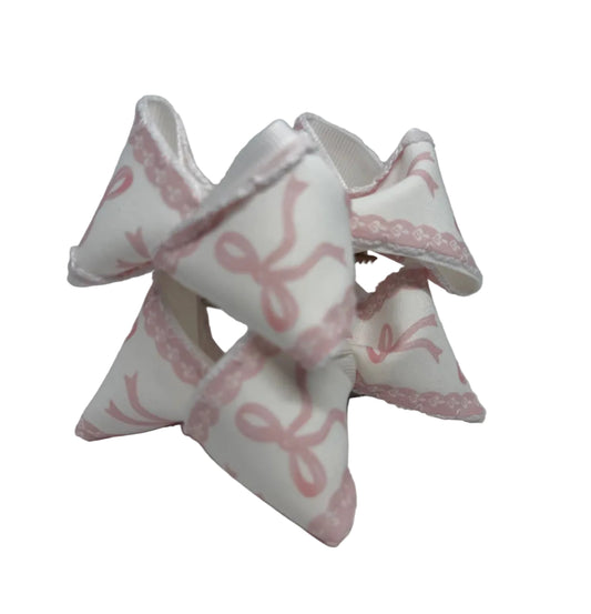 Pink/White Bow Piggies Lynlee Blair's Bows