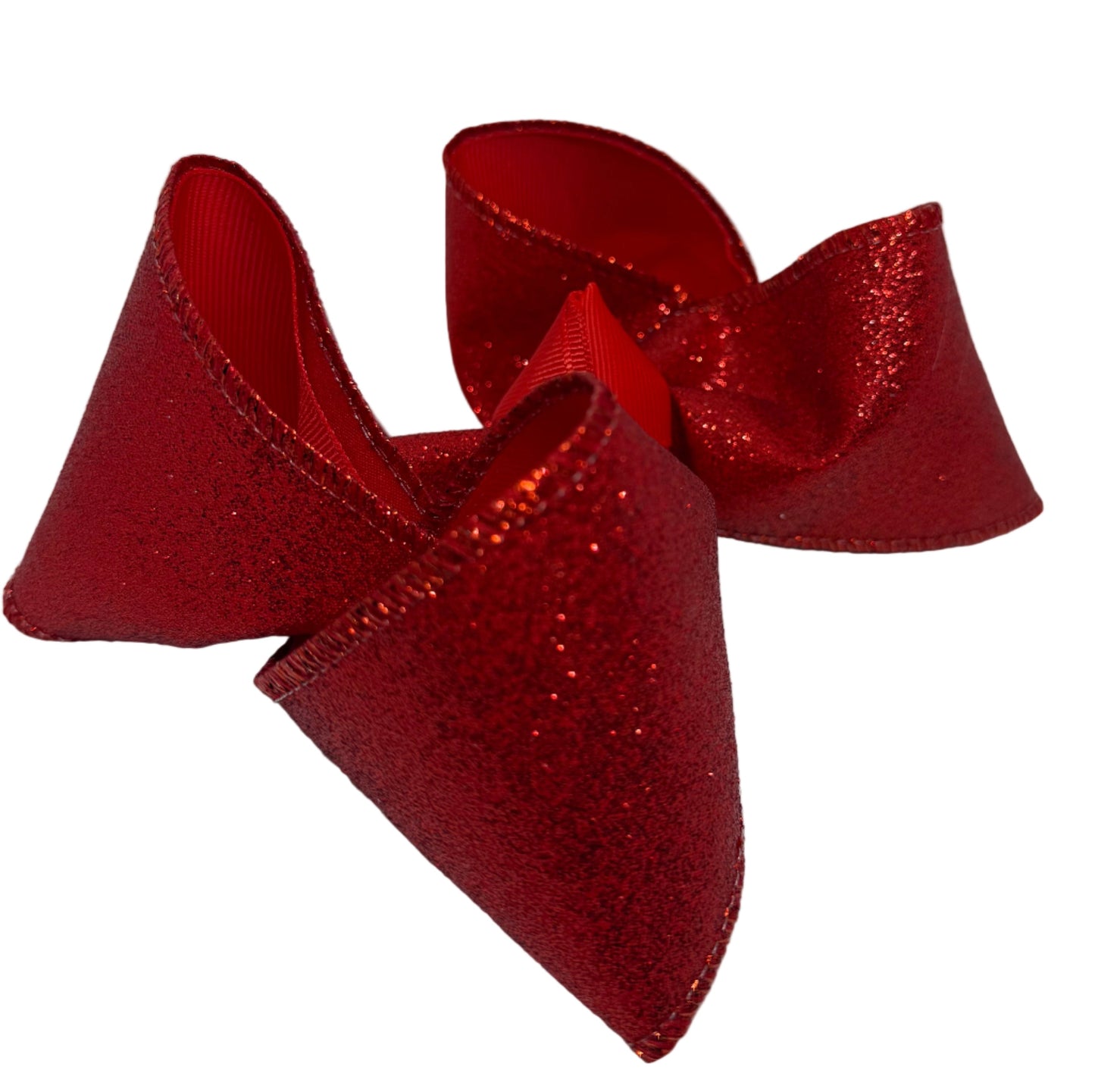Red Shimmer Bow Lynlee Blair's Bows
