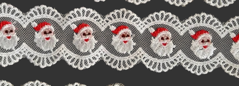 Santa Lace Preorder Lynlee Blair's Bows