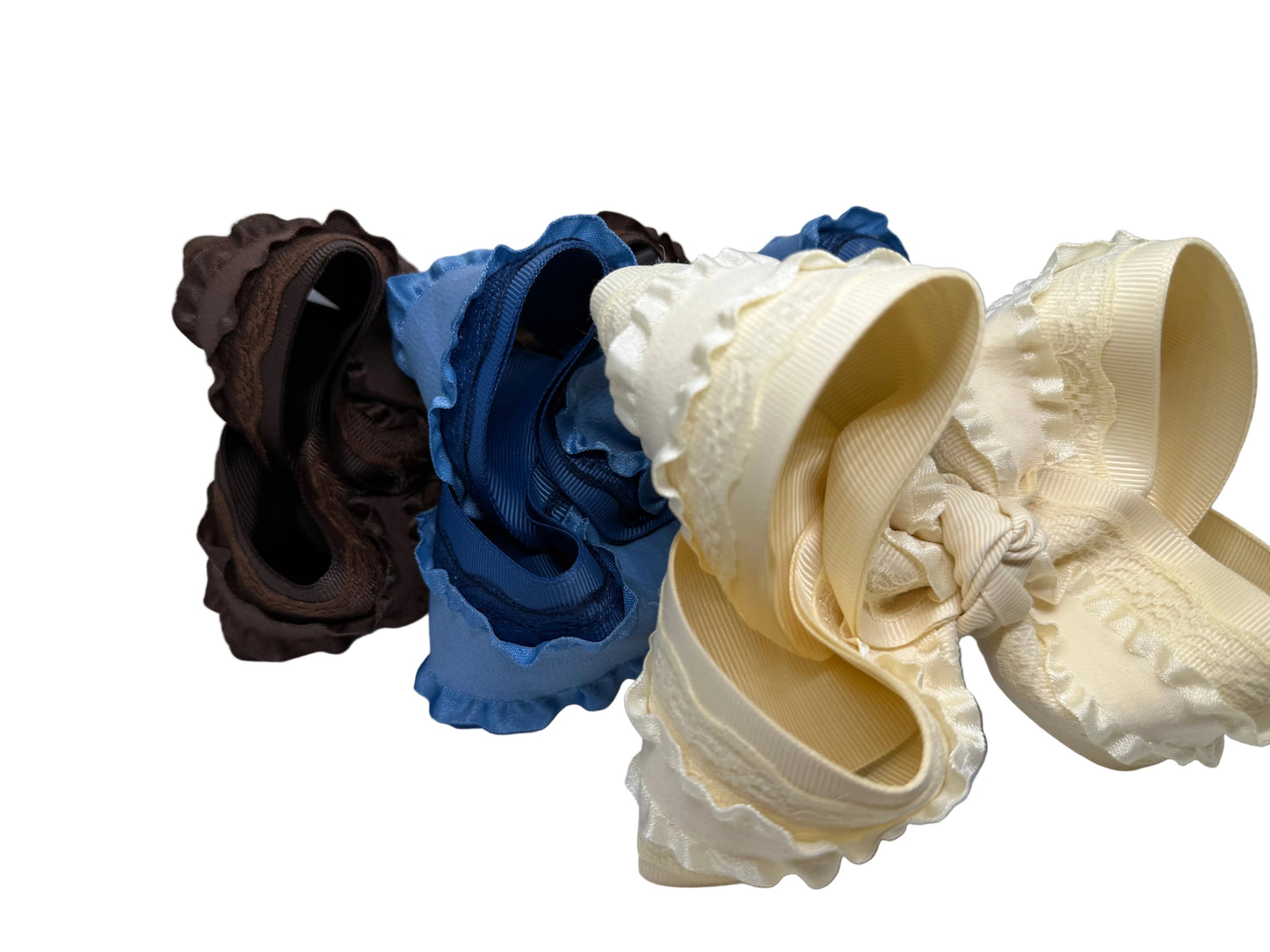 Discounted Fall Ruffle Lace Bow Bundle