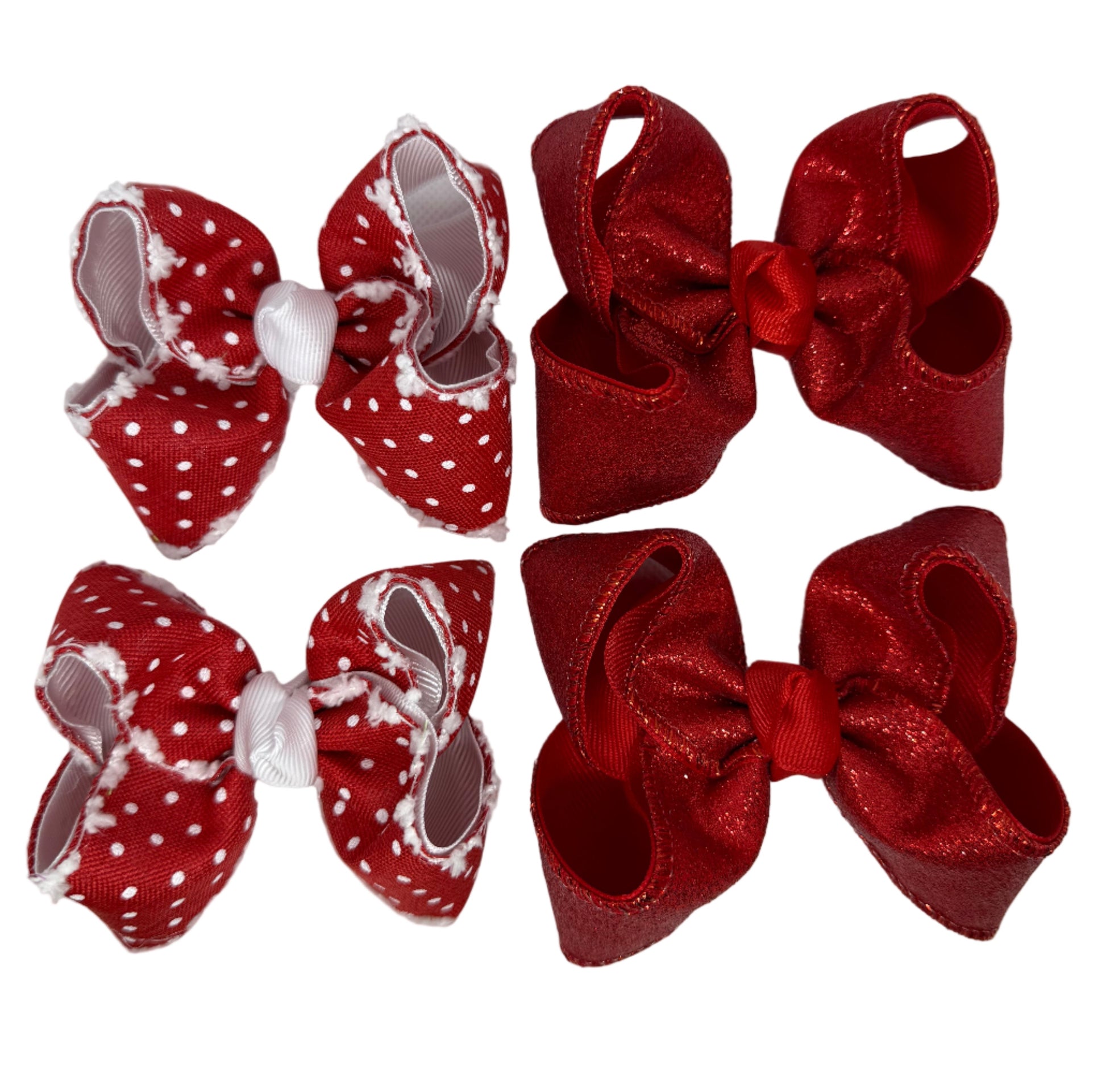 Red Glitter Mini Piggies Lynlee Blair's Bows