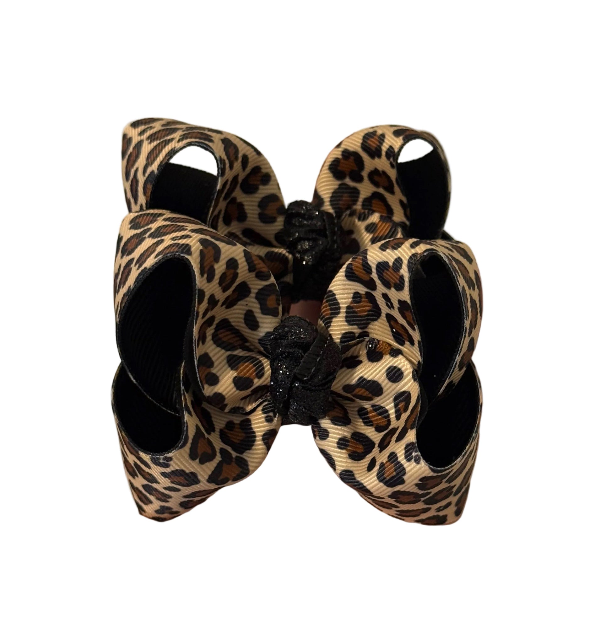 Cheetah Piggies with Glitter Knot Lynlee Blair's Bows
