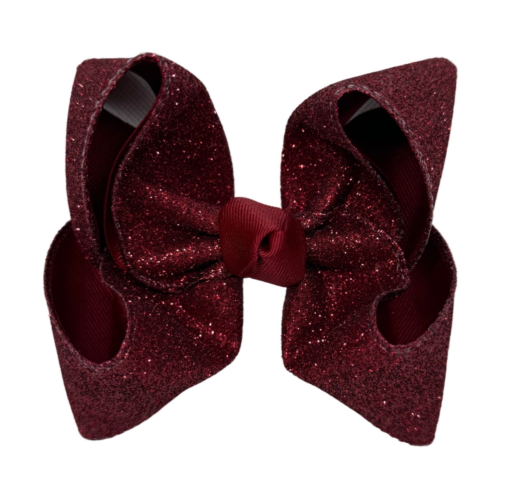 Maroon Glitter Bow Lynlee Blair's Bows