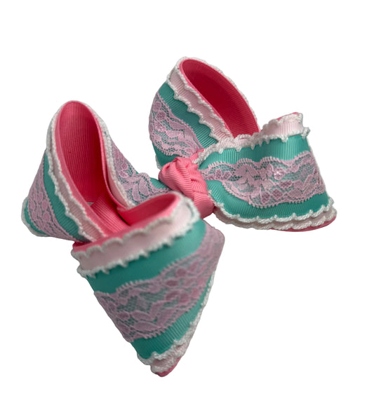 Hot Pink/Turquoise Lynlee Blair's Bows