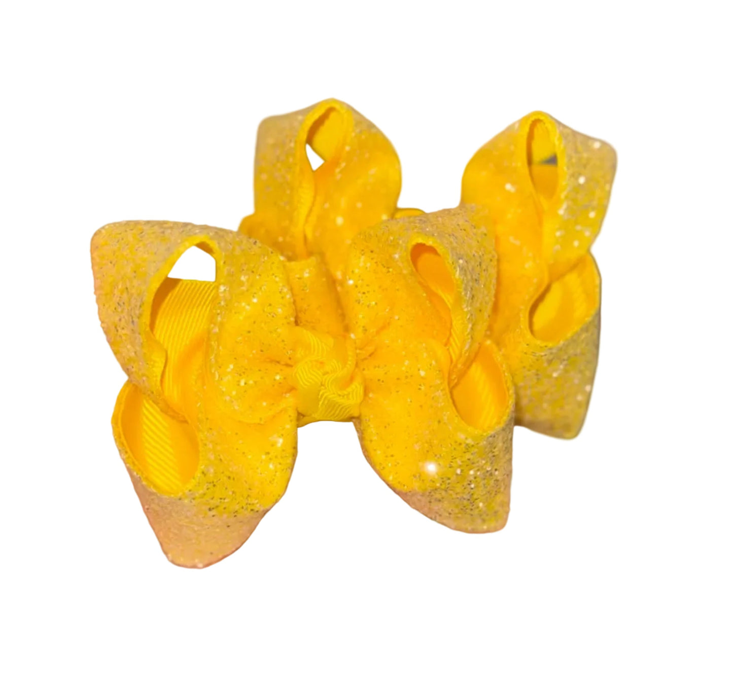Yellow Glitter Piggies Lynlee Blair's Bows