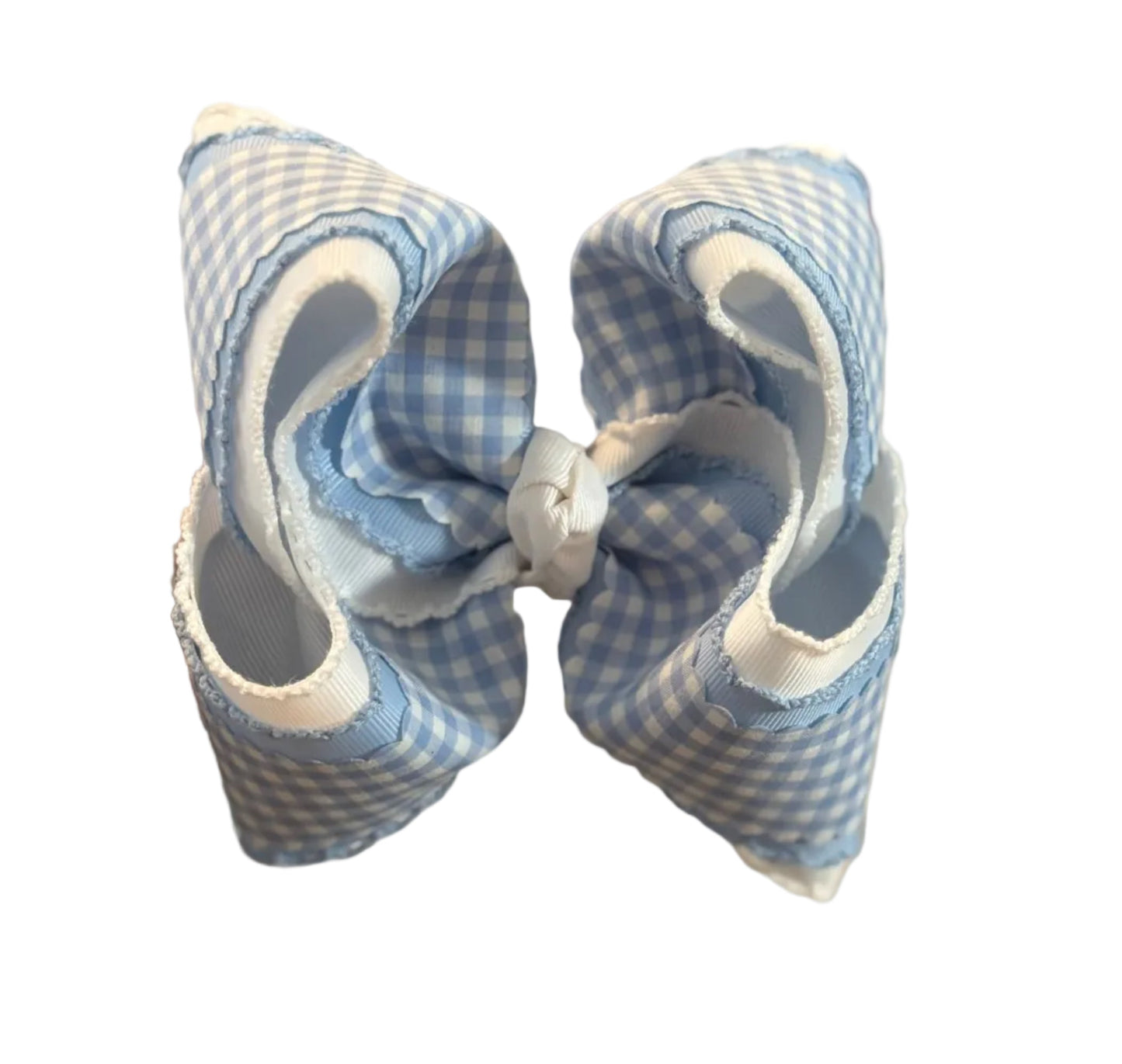 Blue/ White gingham Lynlee Blair's Bows
