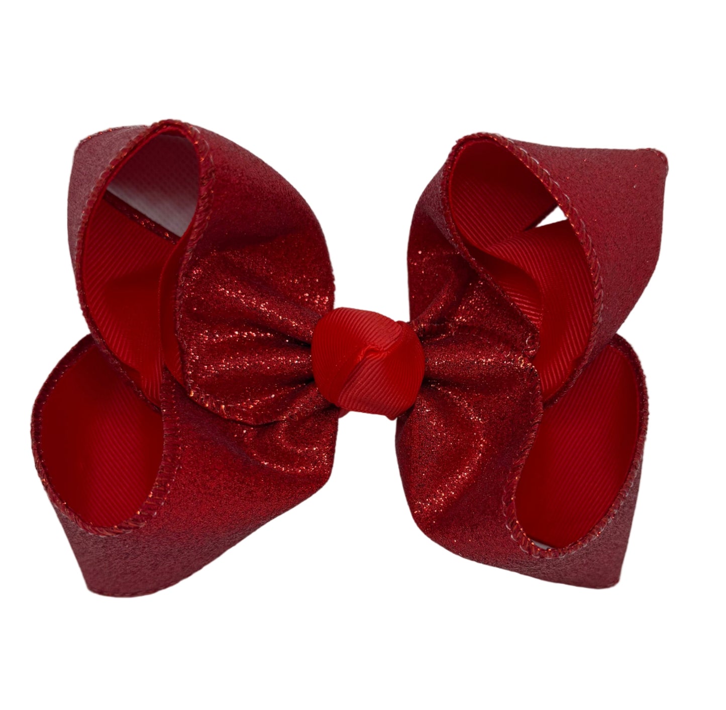 Red Shimmer Bow Lynlee Blair's Bows