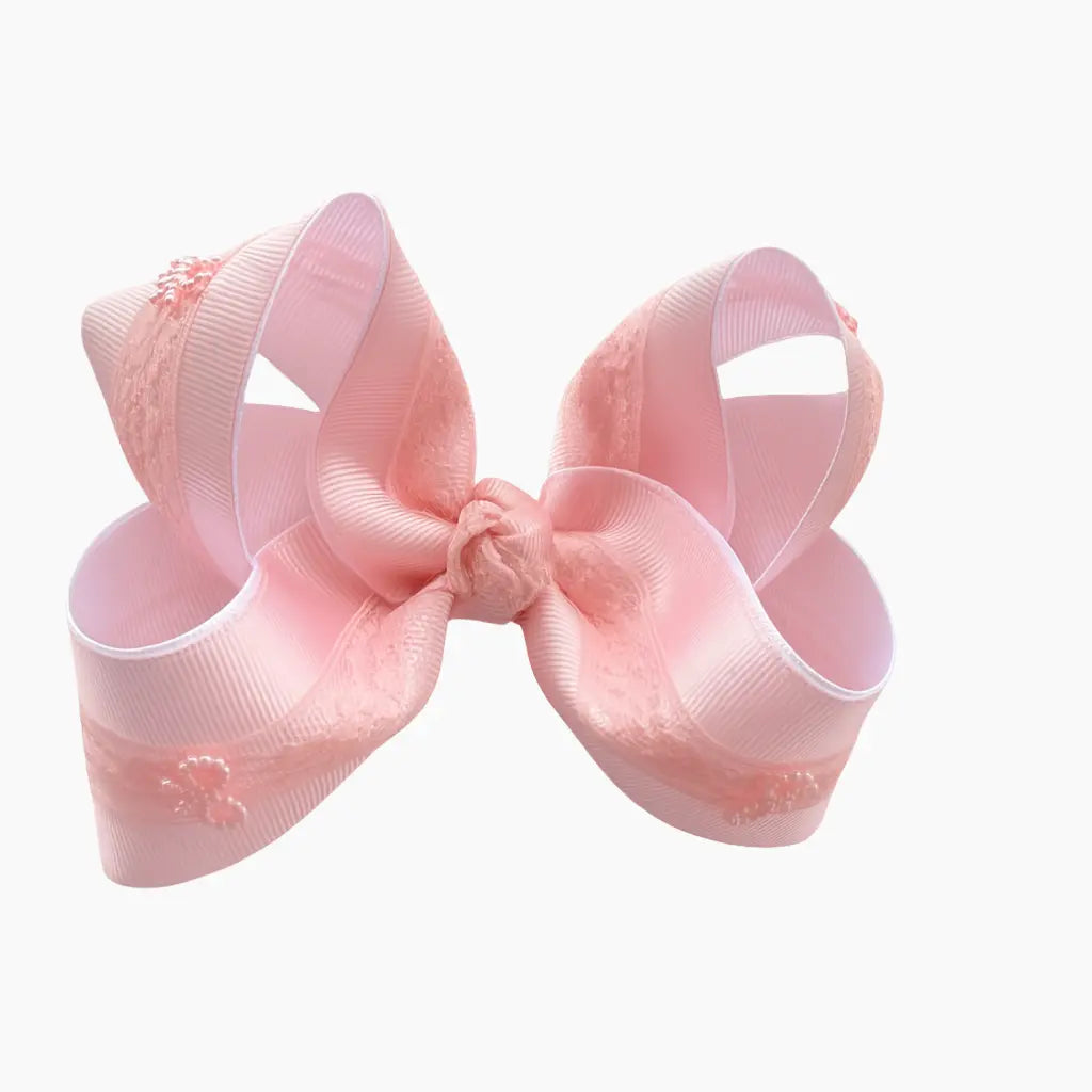 Pink/White Lace With Mini Bows Lynlee Blair's Bows