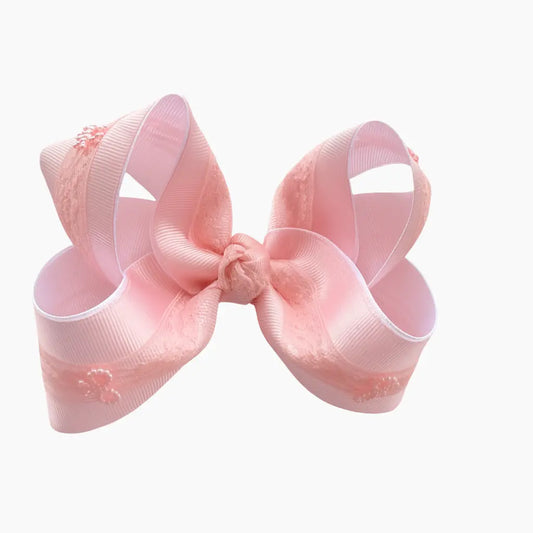 Pink/White Lace With Mini Bows Lynlee Blair's Bows